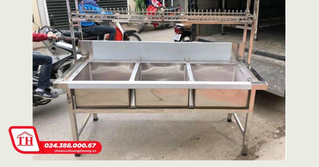 bán chậu rửa bát inox 3 ngăn