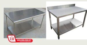 Bàn inox 2 tầng