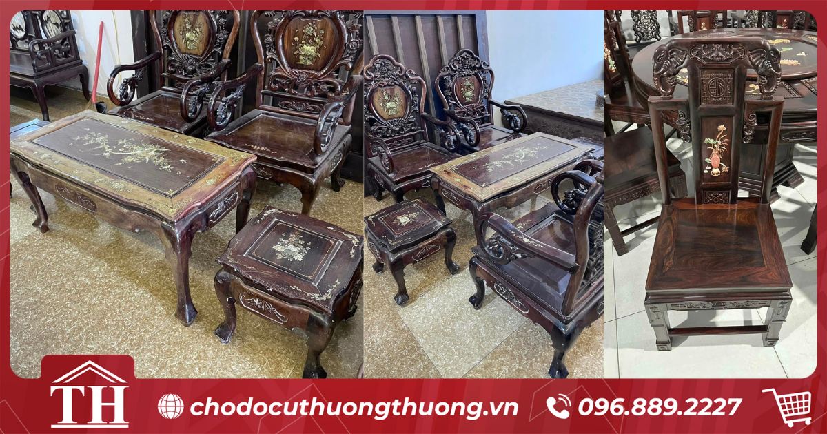 bàn ghế gỗ trắc