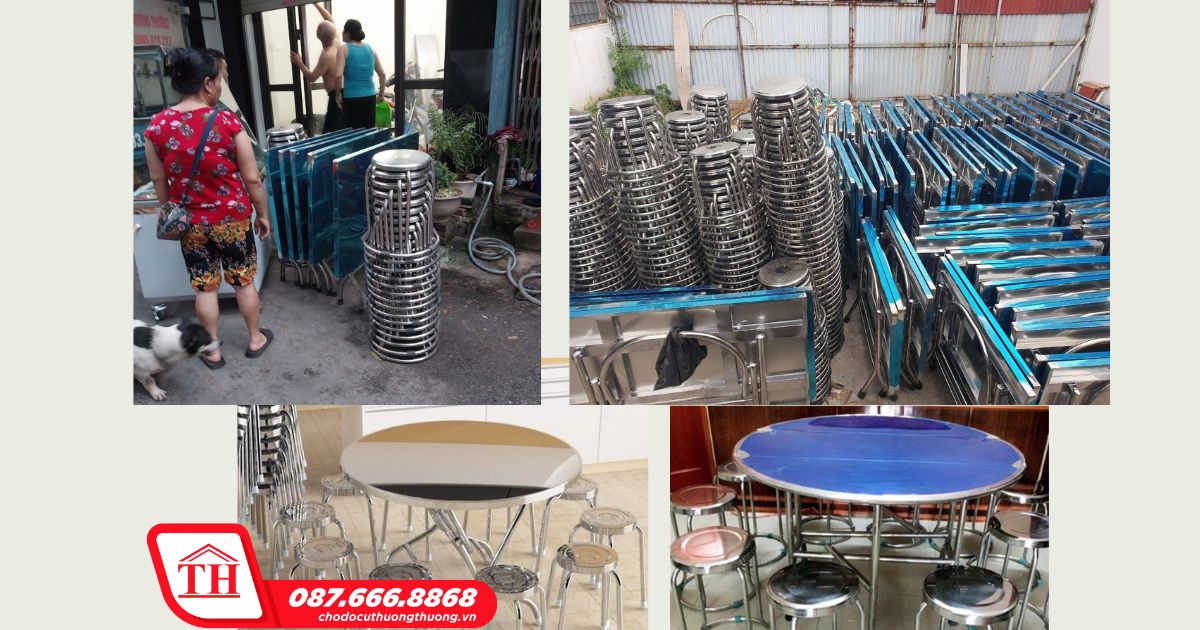 mua bàn ghế inox cũ ở đâu