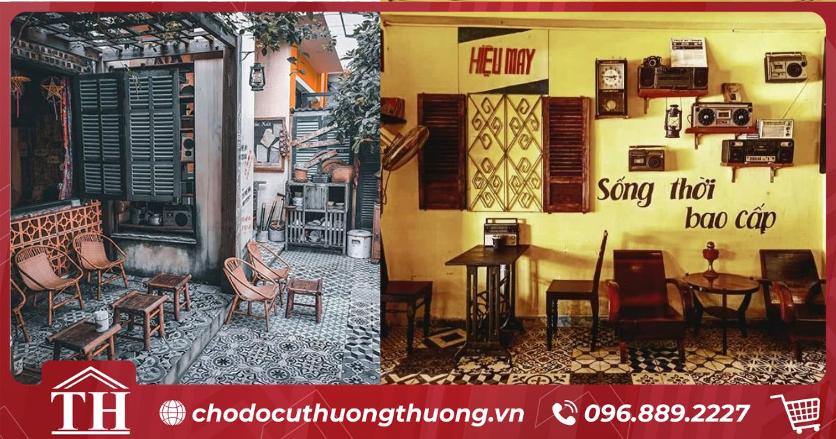 Bàn ghế vintage mang nét hoài cổ 