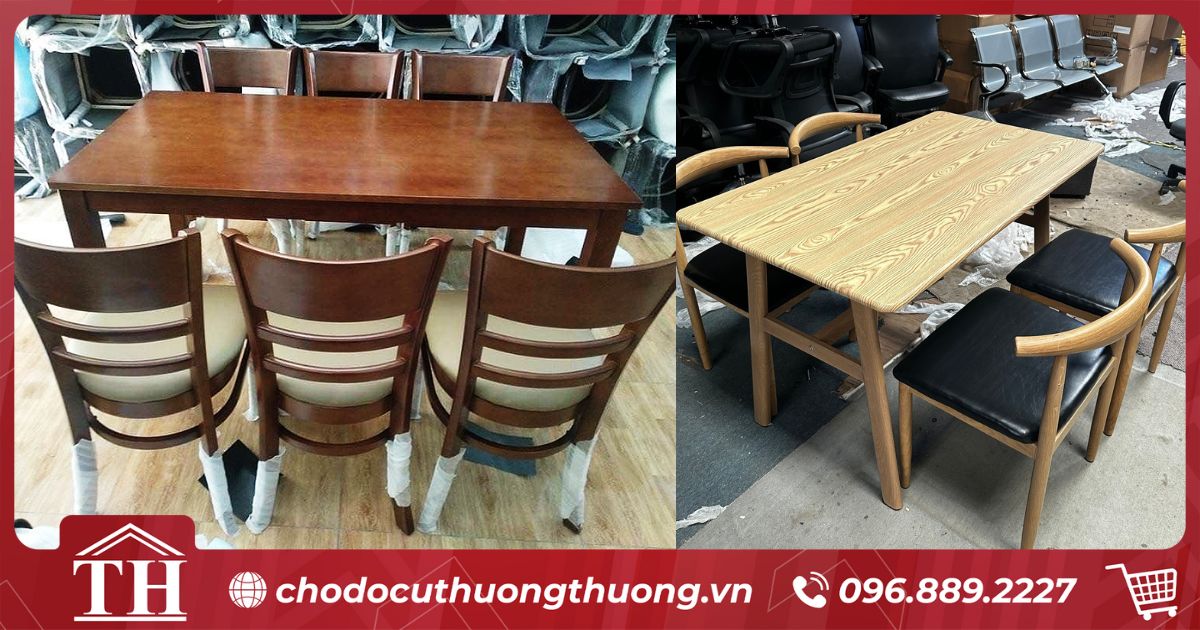 bàn gỗ cũ thanh lý