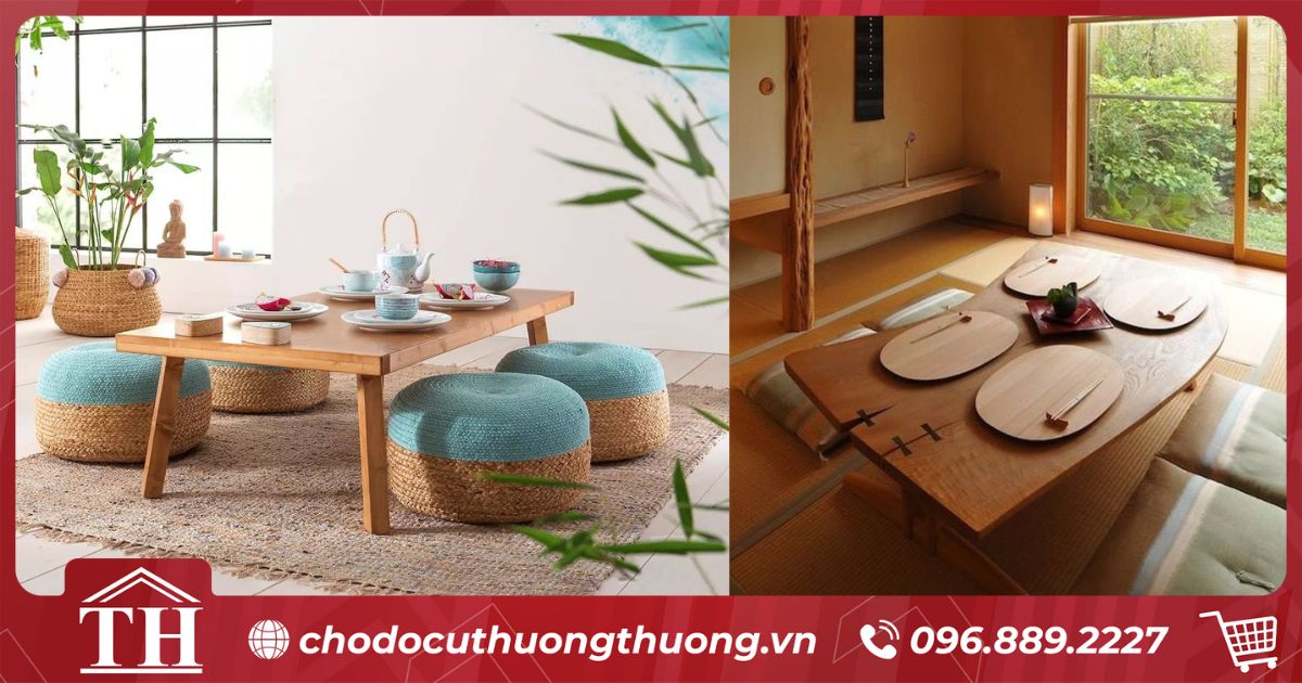 Mẫu bàn ngồi bệt đẹp