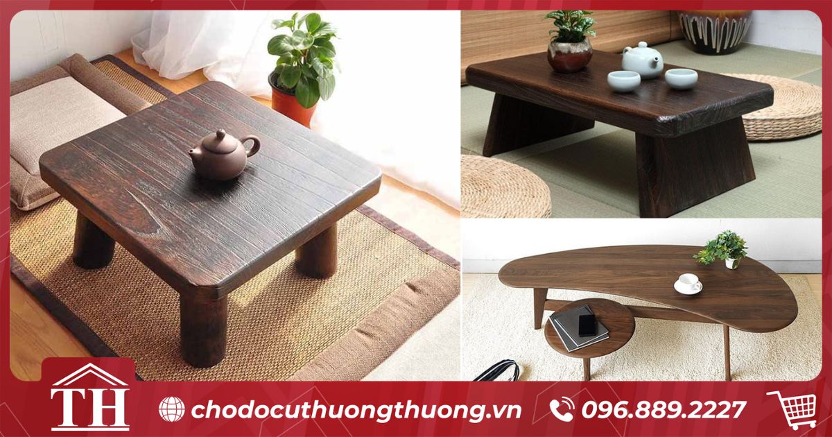 Mua bàn ghế gỗ kiểu Nhật thanh lý