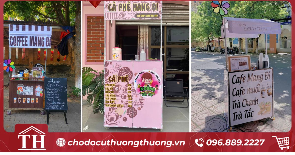 xe cafe mang đi