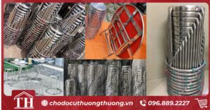 Bán thanh lý bàn ghế inox cũ