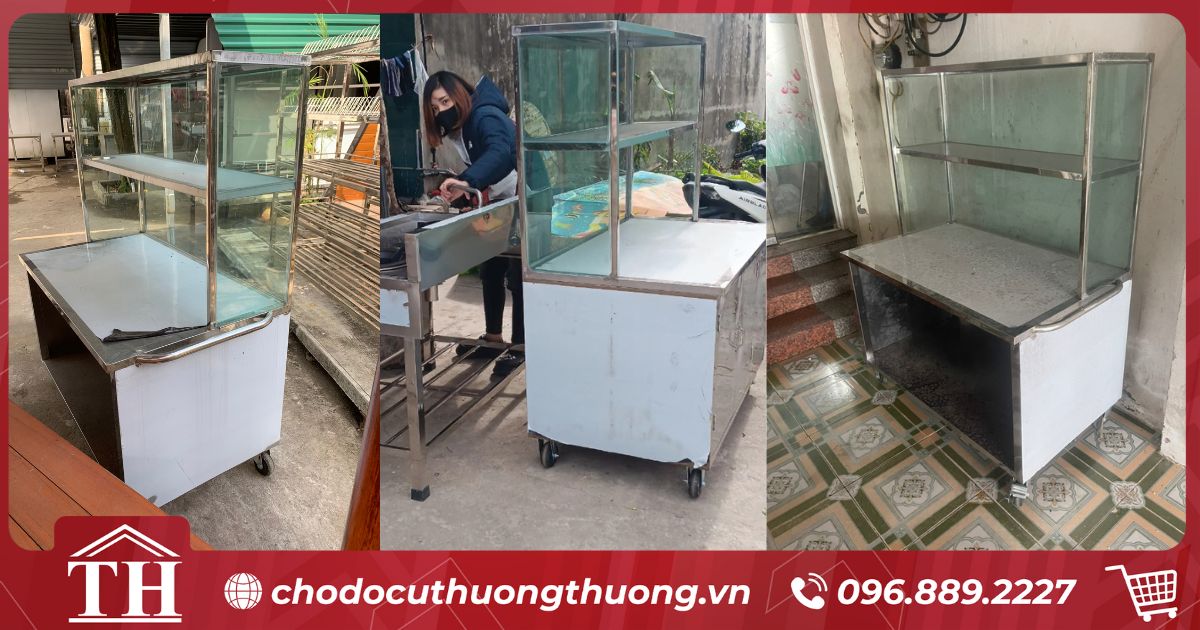 thanh lý tủ kính bán đồ ăn