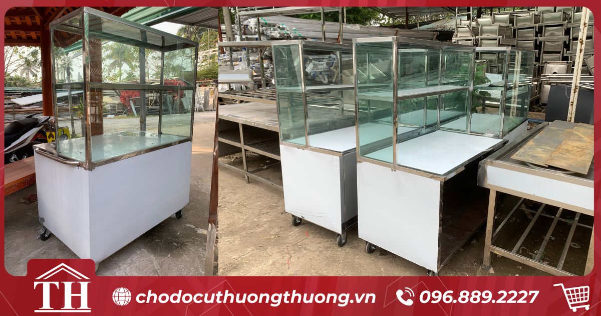 thanh lý tủ kính bán hàng ăn hà nội