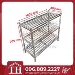Kệ Inox 3 tầng THGK-3T10040