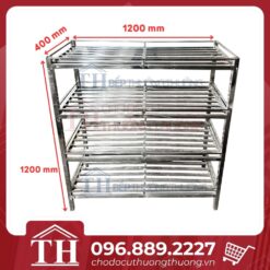 Kệ Inox 4 tầng THGK-4T12040