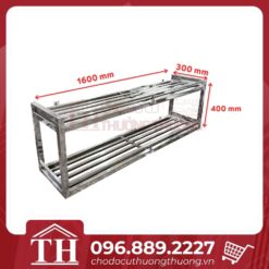 kệ inox treo tường 2 tầng thanh lý