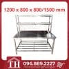 Bàn chặt Inox có giá 2 tầng THBC-G12080