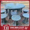 bàn ghế đá granite ngoài trời thanh lý