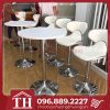 bàn ghế quầy bar bọc da thanh lý