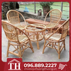 Bộ bàn ghế mây ban công thanh lý