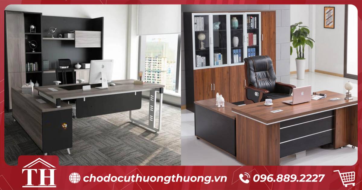 Bàn ghế giám đốc thanh lý phong cách hiện đại