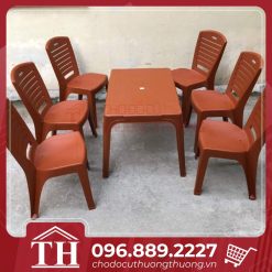 bàn ghế nhựa quán ăn thanh lý