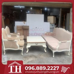 bàn ghế sofa tân cổ điển phòng khách thanh lý