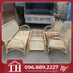bàn ghế mây phòng khách thanh lý