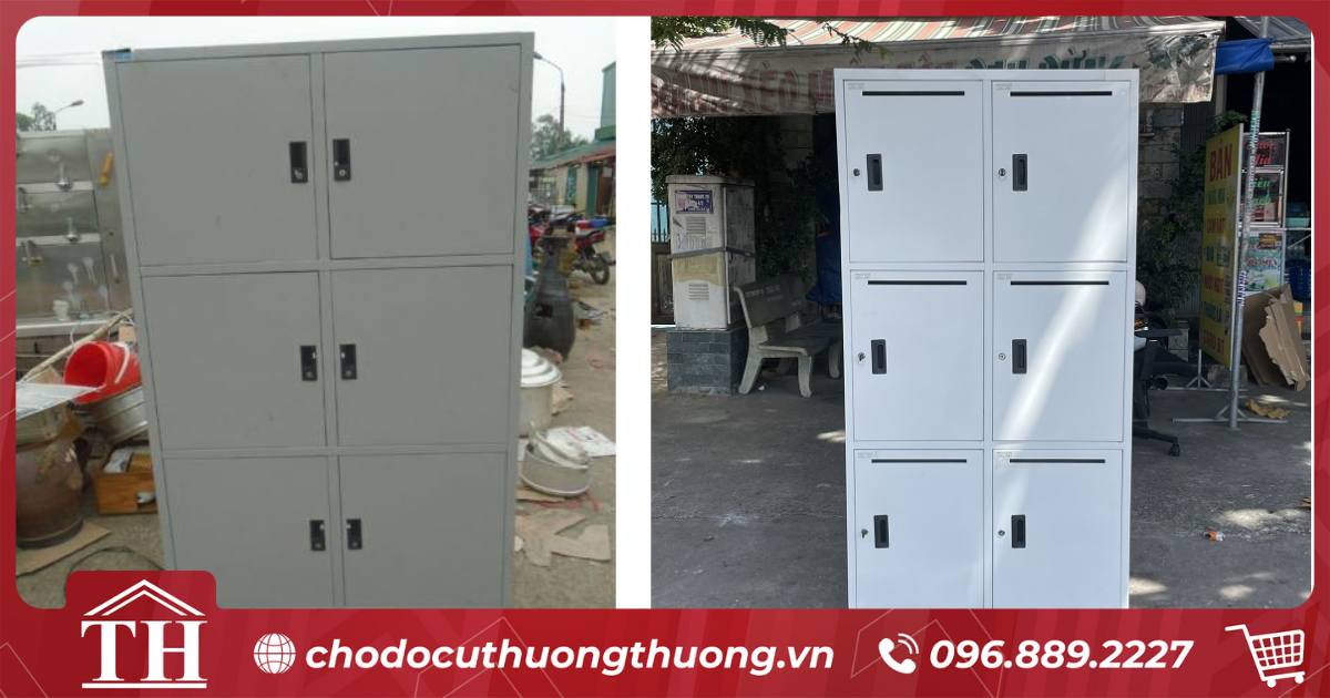 Tủ loccker thanh lý 6 ngăn