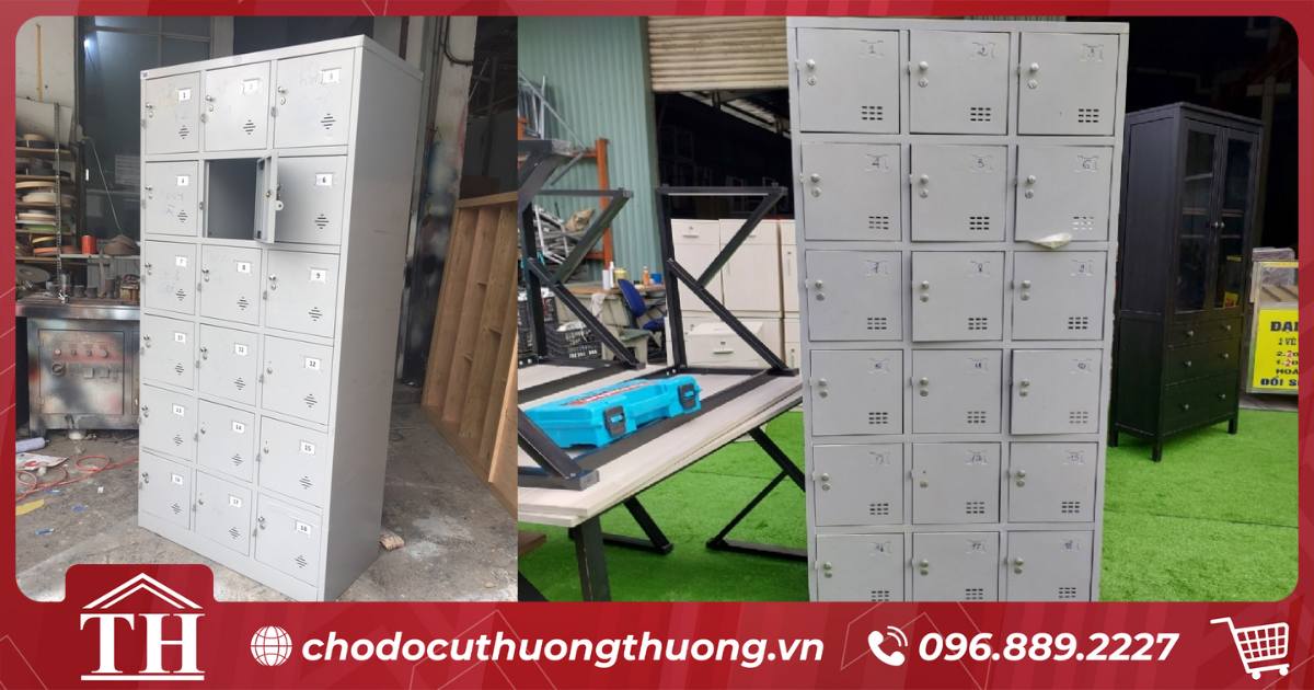 Tủ locker cũ thanh lý 18 ngăn