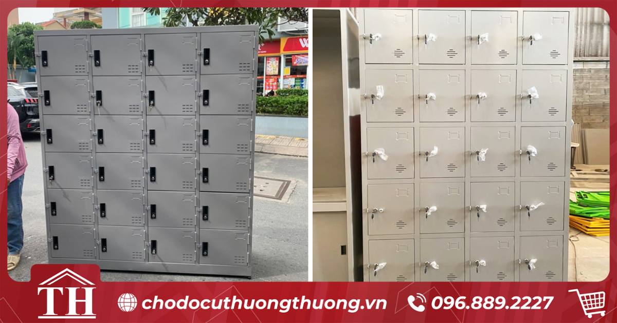 Tủ locker cũ thanh lý 24 ngăn