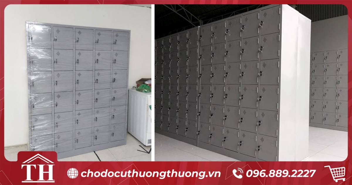 Tủ locker cũ thanh lý 30 ngăn
