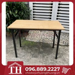 bàn gấp chân sắt thanh lý