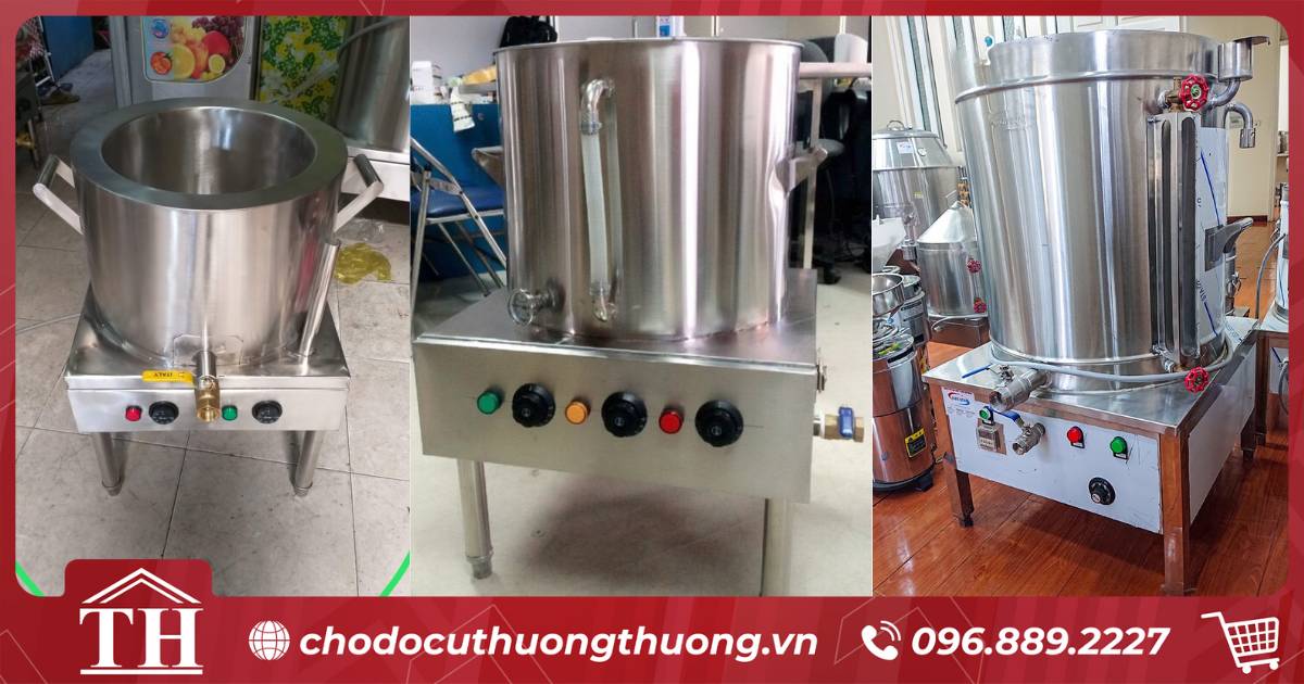 Các loại nồi điện nấu cháo lòng tại chợ đồ cũ Thưởng Thưởng