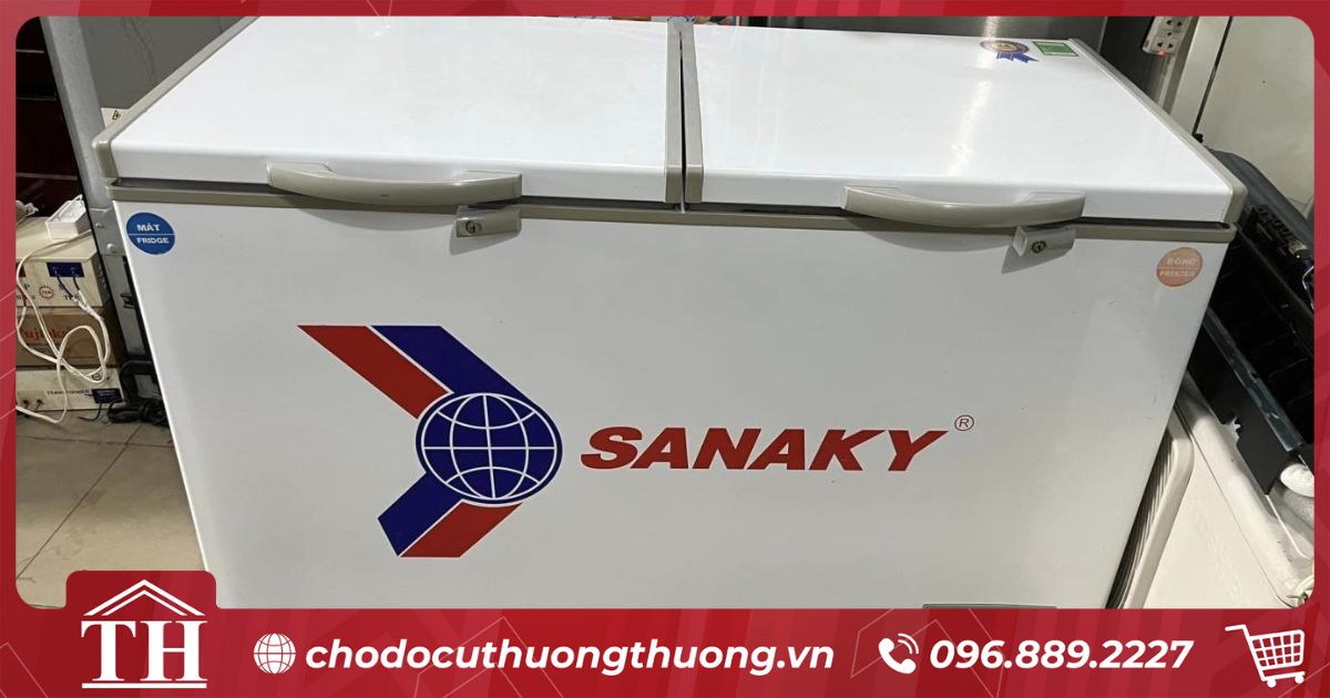 Tủ đông cũ điện máy xanh tủ sanaky 2 ngăn
