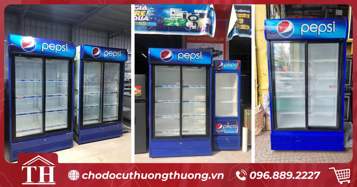 Tủ mát cũ đà nẵng pepsi 2 cánh