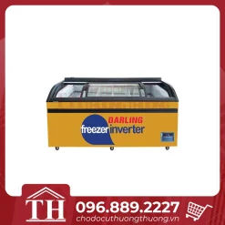 Tủ đông siêu thị INVERTER 4 kiếng cong 2 bên DMF-10079ASKI thanh lý chưa sử dụng